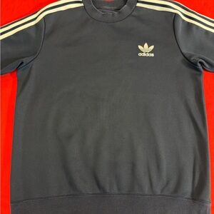 Adidas Men's Gray Crewneck Sweater size L